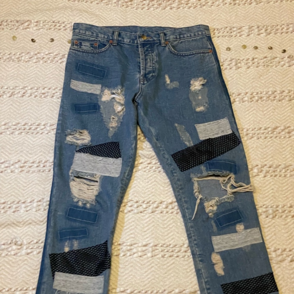 Boho Patchwork Jeans - Picture 5 of 16